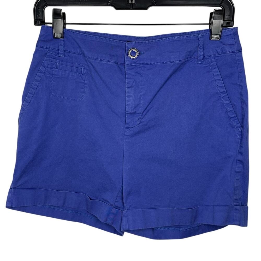 Tribal Jeans Purple Cotton Blend Shorts Women's 4
